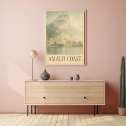 Amalfi Coast Poster Wall Art 18x24 Scenic Print Decor