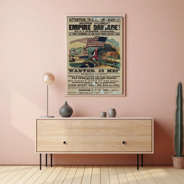 Vintage American Civil War Recruitment Military Recruitment Poster