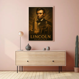 Abraham Lincoln Nebraska Tribute Poster