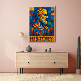 Vibrant History Mosaic Poster