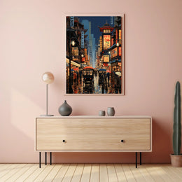 Vibrant Streets Of The Past Poster