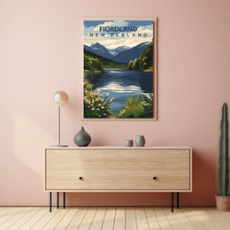 Fiordland, New Zealand Poster