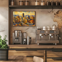 Maseru, Lesotho Cityscape Art Poster