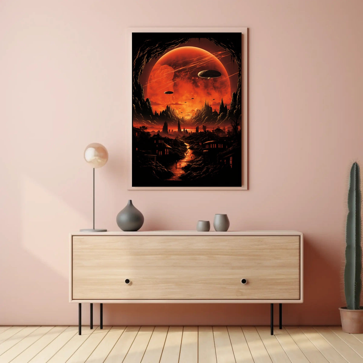 Alien Skies A Surreal Landscape Poster