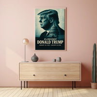 Iconic Donald Trump 47th President Leadership American History Scenic Art Poster