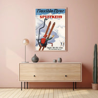 Vintage Skiing Adventure Poster PosterGoat