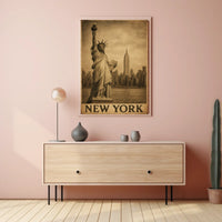 New York Iconic Landmarks Poster