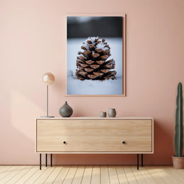 Winter Pinecone Poster