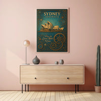 Sydney, Australia Where the Land Meets the Sea Poster