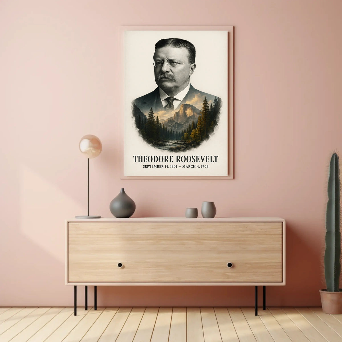 Theodore Roosevelt 26th President of the United States Reflections Poster