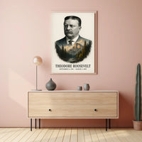 Theodore Roosevelt 26th President of the United States Reflections Poster
