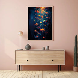 Luminescent Harmony Underwater Poster Wall Art Decor