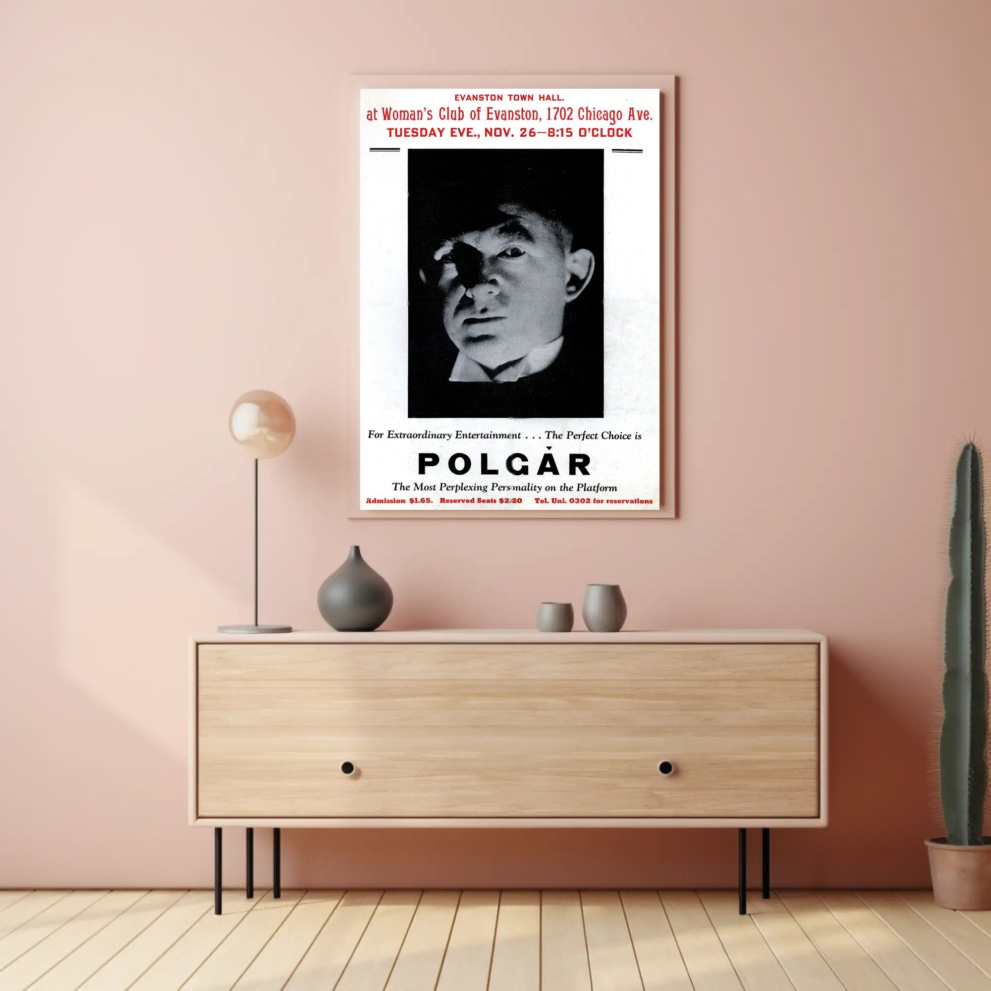 Polgar Mystique Performance Poster Historical or Presidential Poster