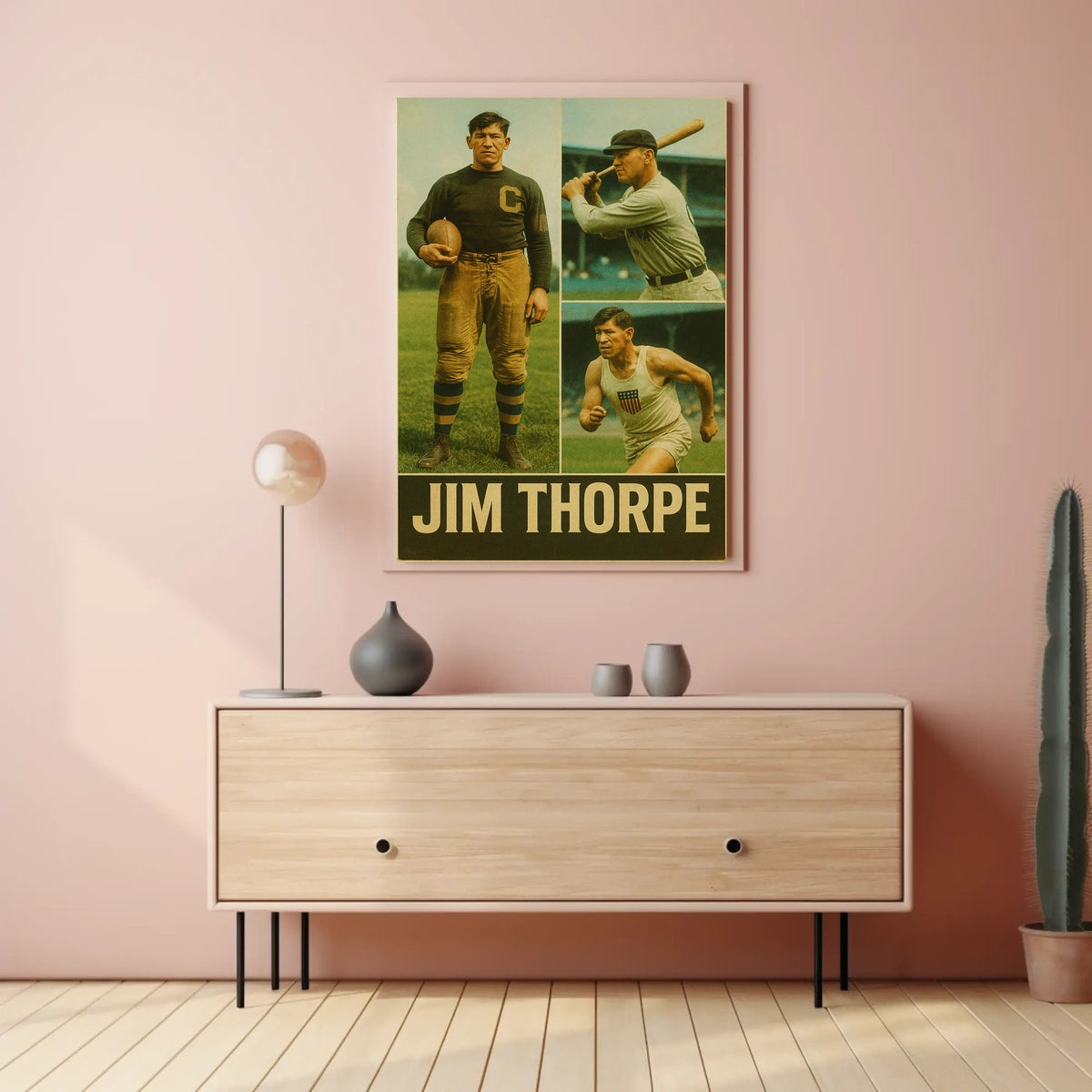 Jim Thorpe Legendary Athlete Poster
