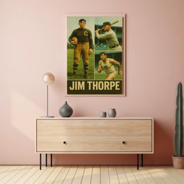 Jim Thorpe Legendary Athlete Poster