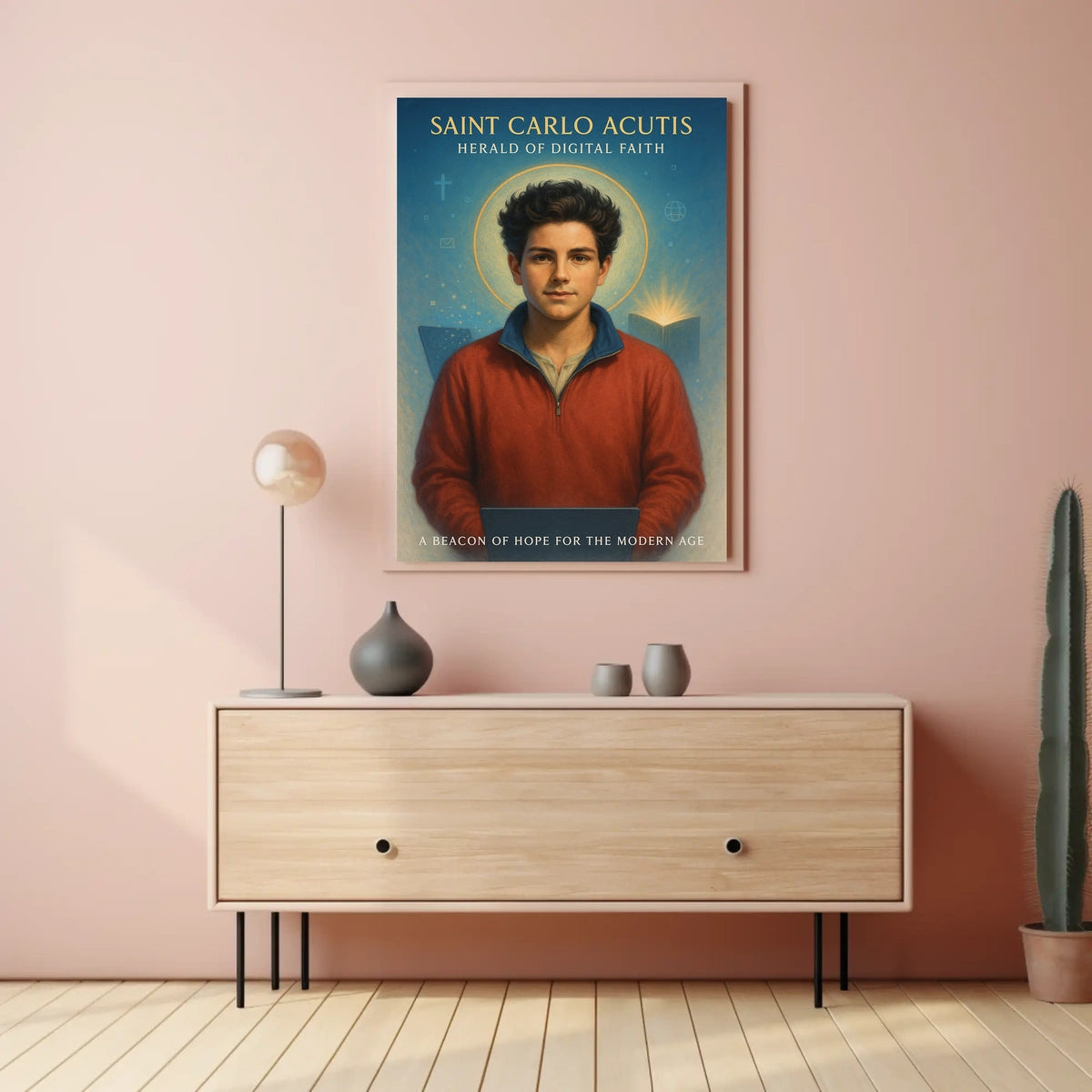 Saint Carlo Acutis Herald Of Digital Poster