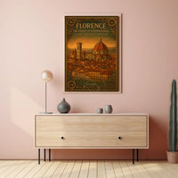 Florence Renaissance Journey Vintage Cultural or Heritage Poster