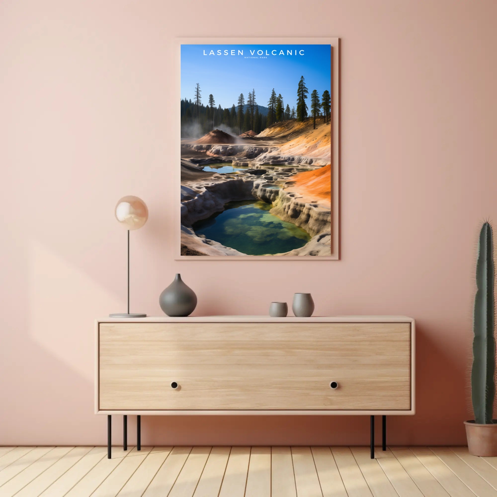 Lassen Volcanic National Park Travel Poster