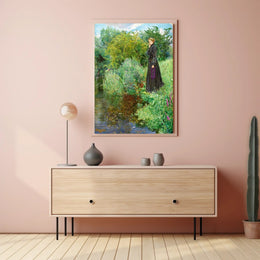 Contemplation by the Water's Edge Poster