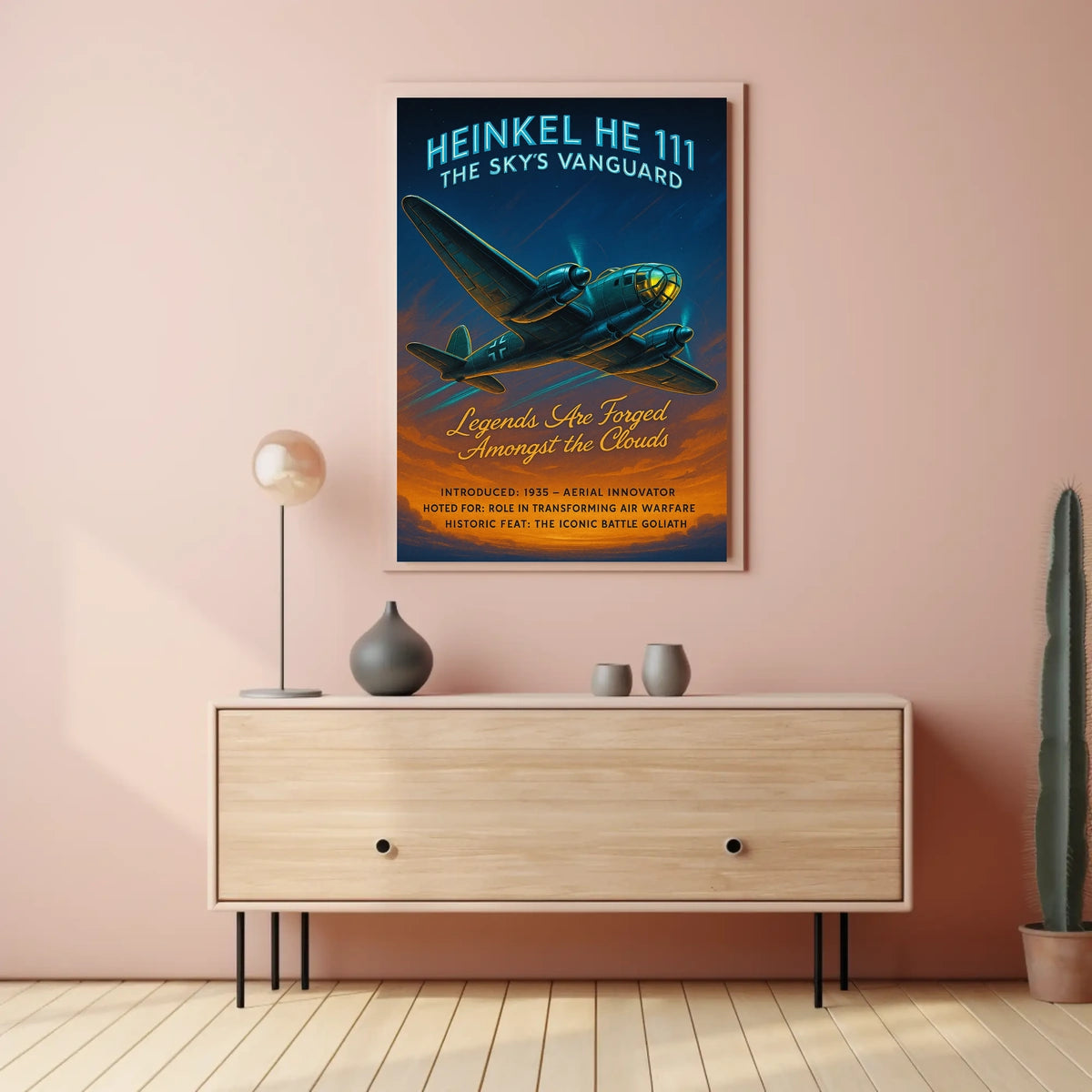 Heinkel He 111 The Skys Vanguard Poster