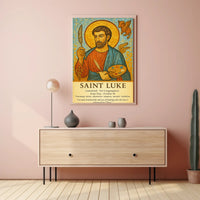 Saint Luke Patron of Artists and Healers Poster PosterGoat