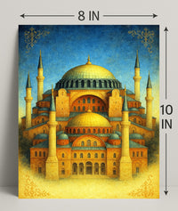 Majestic Architecture of Hagia Sophia Poster PosterGoat
