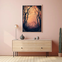 Enchanted Forest At Dusk Poster