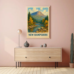 Scenic New Hampshire Landscape Poster