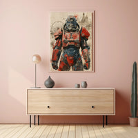 Retro-Futuristic Armor Poster PosterGoat