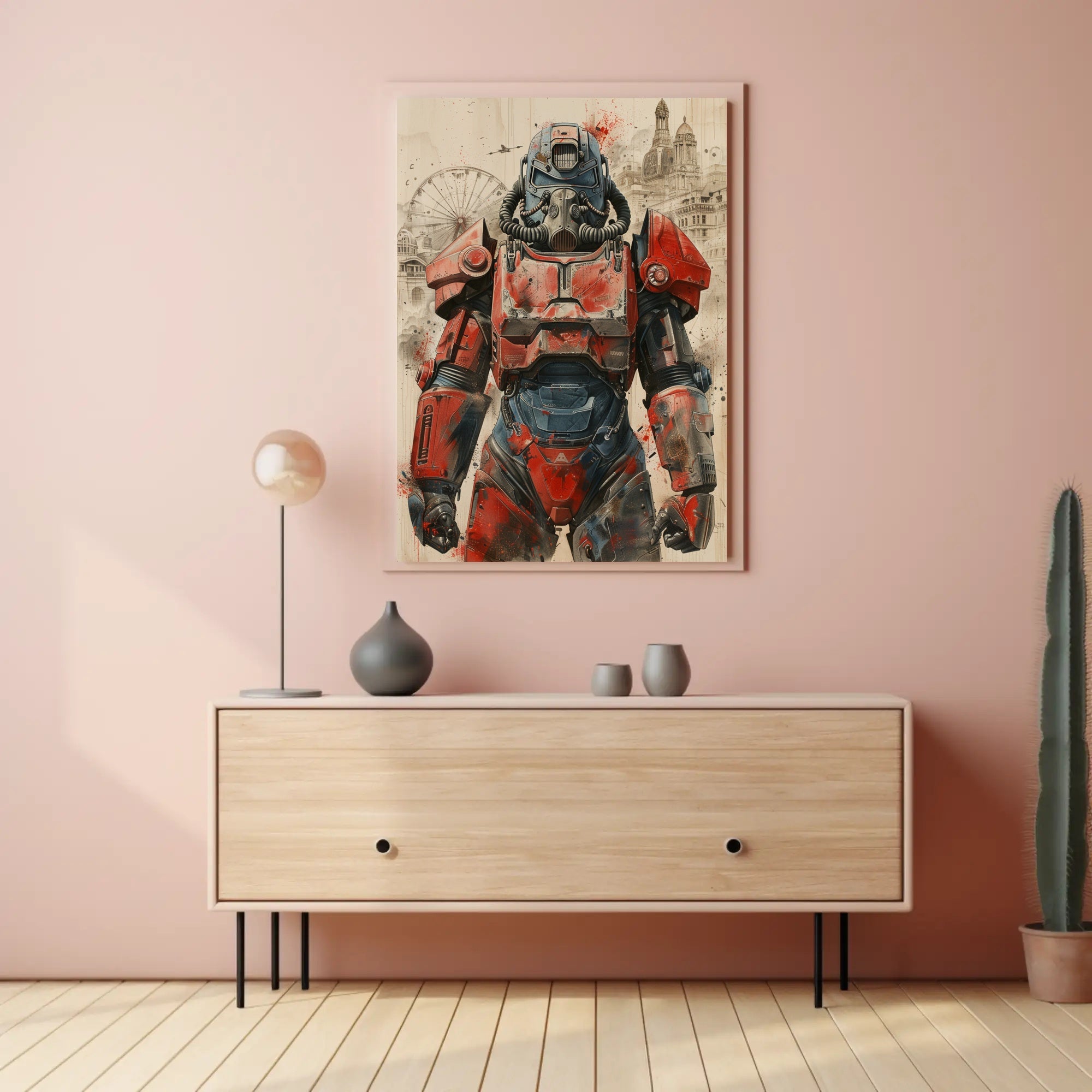 Retro-Futuristic Armor Poster PosterGoat