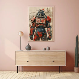 Retro-Futuristic Armor Poster PosterGoat
