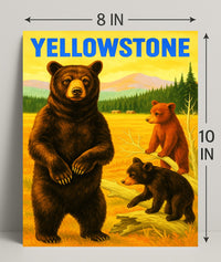 Yellowstone Bears Poster PosterGoat