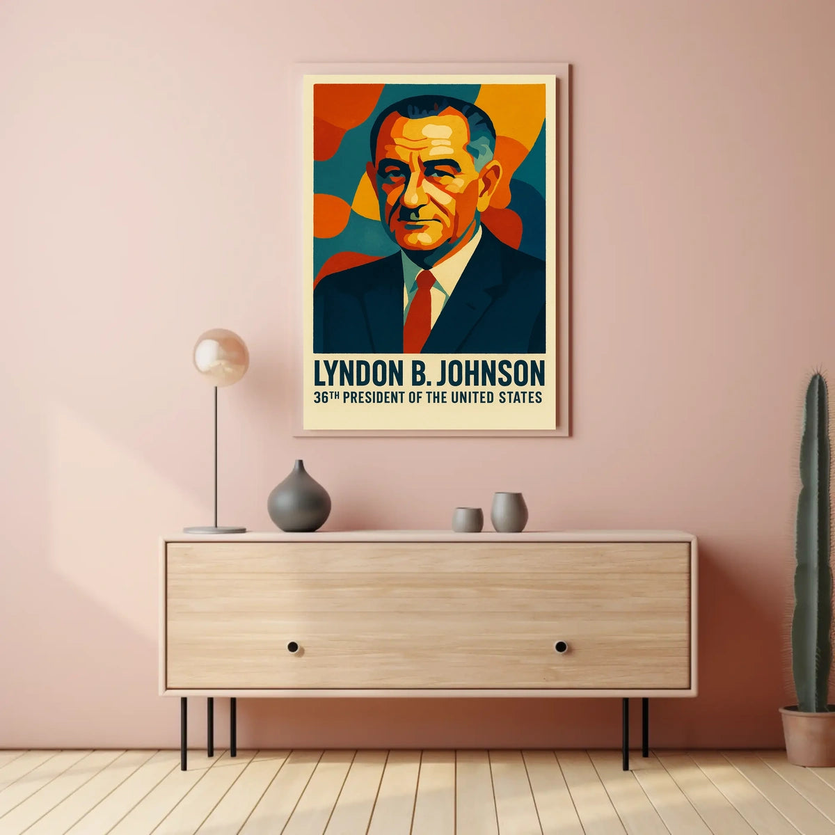 Lyndon B. Johnson 36Th President Poster