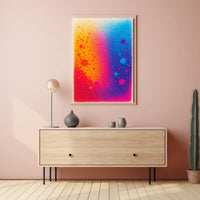 Colorful Splatter Art Poster