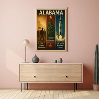 Alabama A State Of Historical Poster