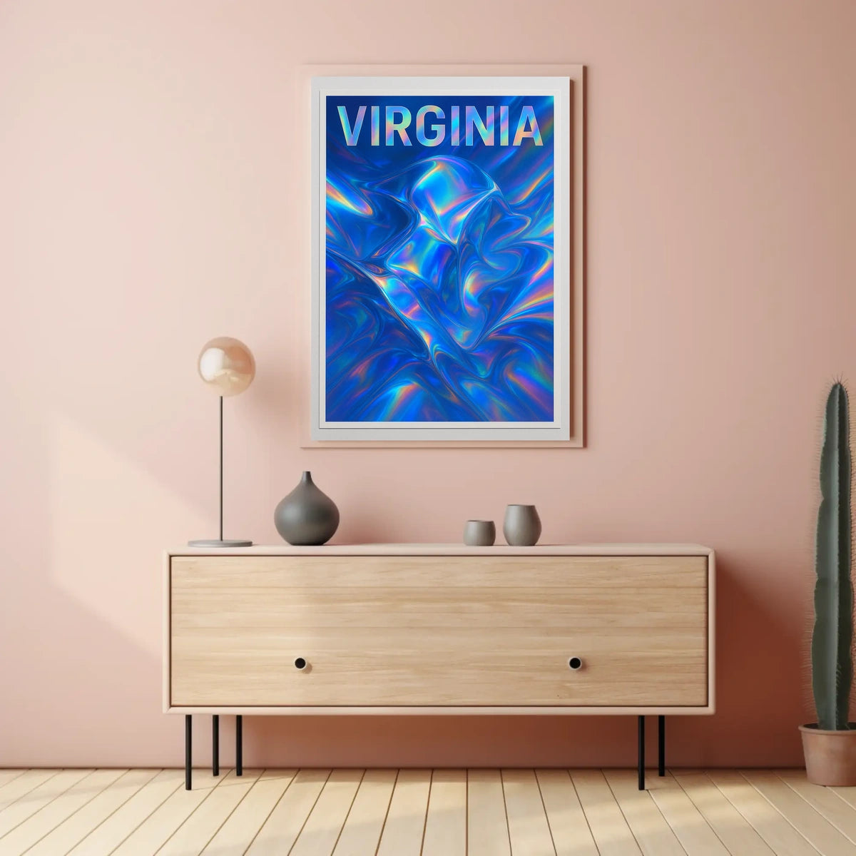 Virginia Abstract Expression Abstract Poster