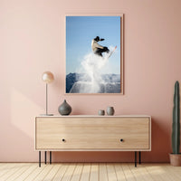 Snowboarder In Action Poster