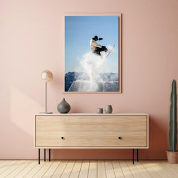 Snowboarder In Action Poster