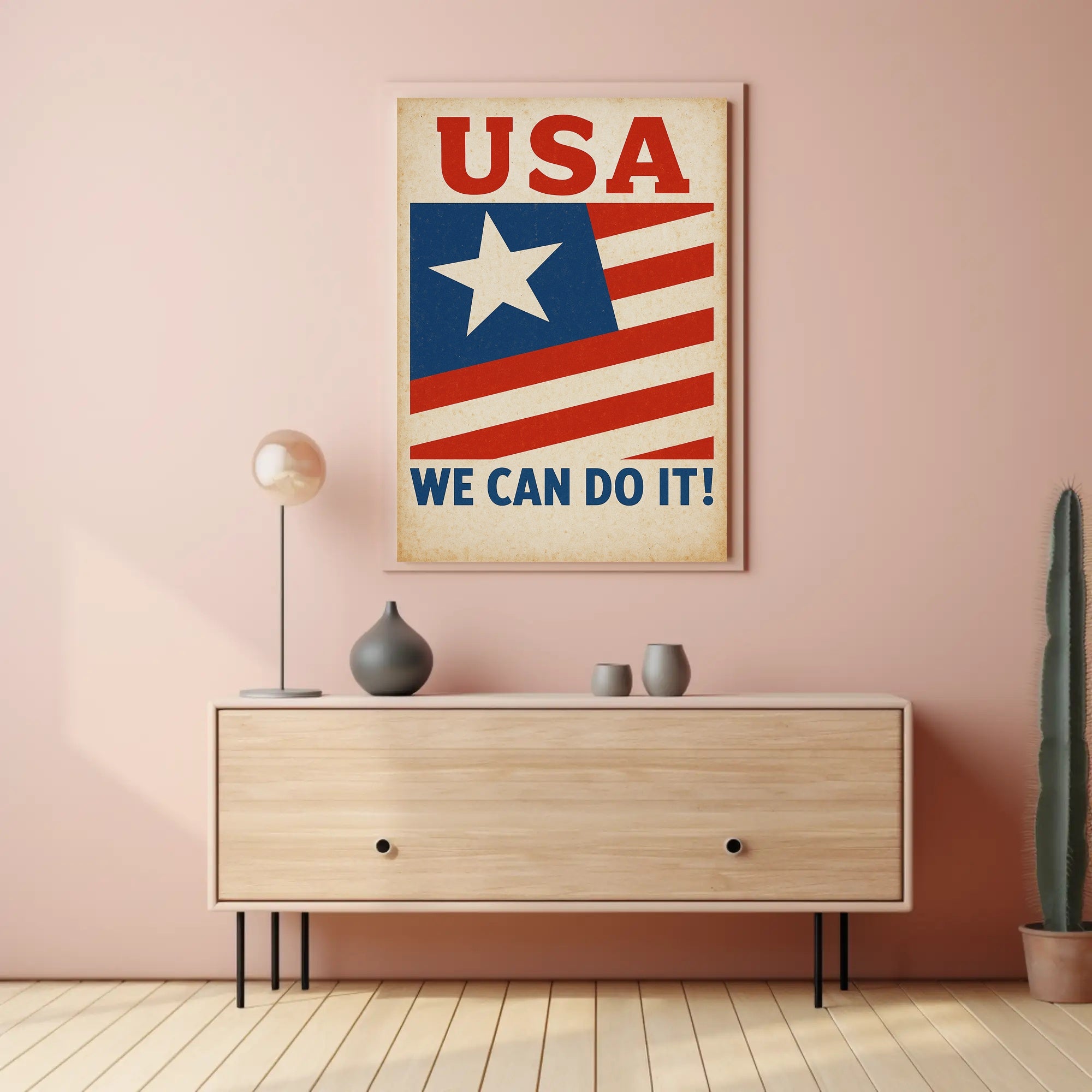 Patriotic Encouragement Poster PosterGoat