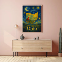 Ohio Starry Night Tribute Poster