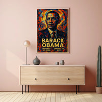 Barack Obama 44th President of the United States Glitch Hop Art Poster
