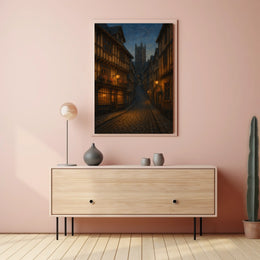 Dartmouth Old Town Charm St. Saviour Lane Travel Poster
