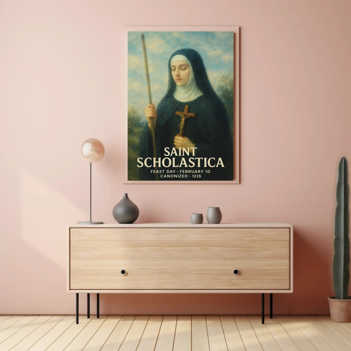 Saint Scholastica Poster