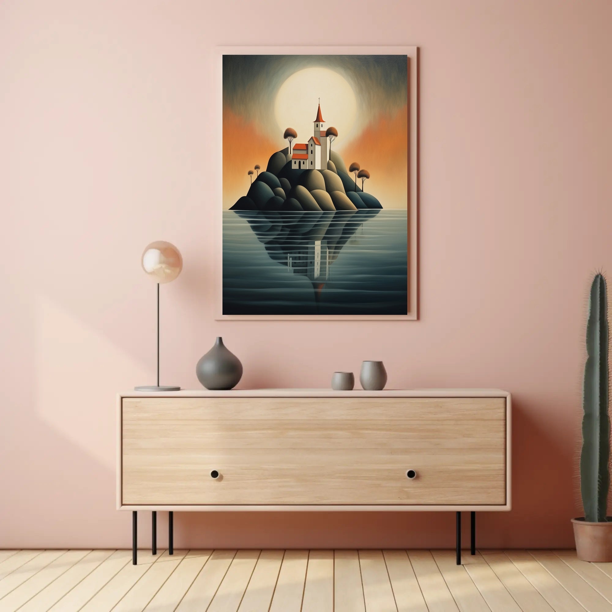 Enchanted Island Church Poster PosterGoat