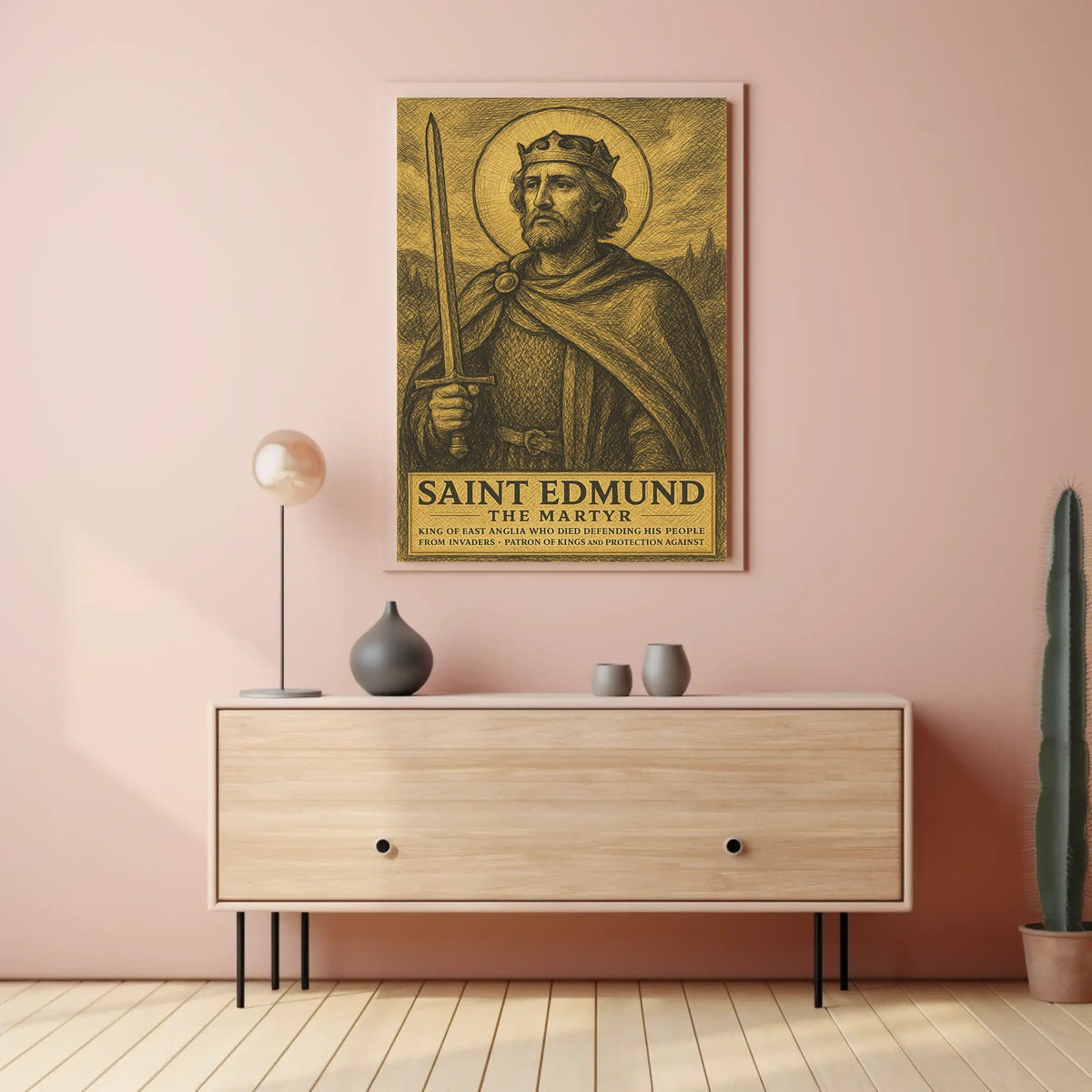 Saint Edmund The Martyr Poster