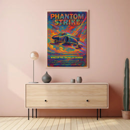 Wings of Fire Jets Futuristic Sci-Fi Poster
