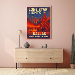 Lone Star Lights at Klyde Warren Park Poster