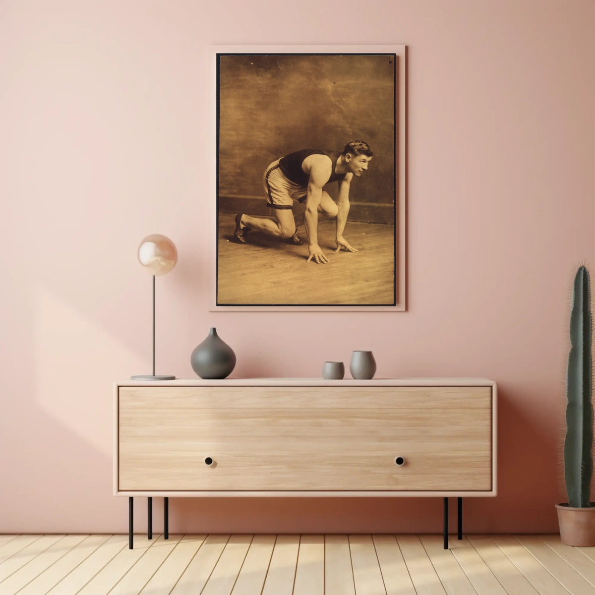 Ready, Set, Go Vintage Sprint Poster