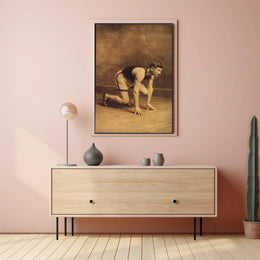 Ready, Set, Go Vintage Sprint Poster