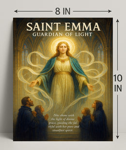 Saint Emma Guardian of Light Poster PosterGoat